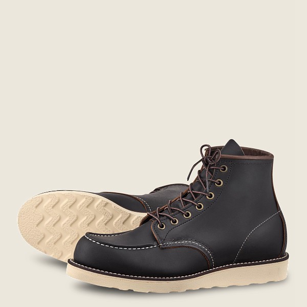 Red Wing Heritage Bot Erkek - Classic Moc - 6-Inch Prairie Deri - Siyah - 09RCAFSGM